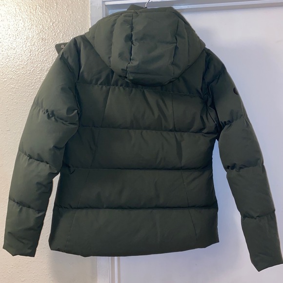 Marmot Mercer Hooded Puffer Down  Jacket Olive Green Size S/P RDS Certified - Picture 14 of 17